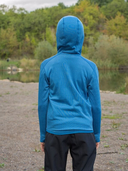 HUSKY Artic Zips K otroški pulover s kapuco, modra/črna modra