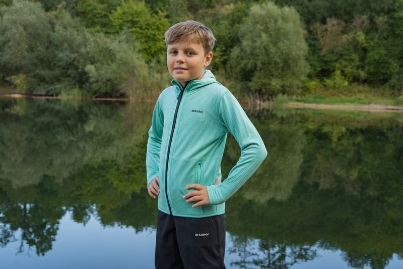 HUSKY Artic Zips K kinder hoodie rot/schwarz blau