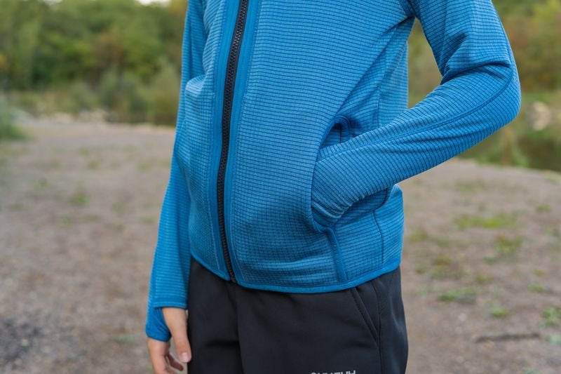 HUSKY Artic Zips K kinder hoodie rot/schwarz blau