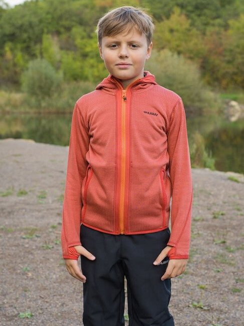 HUSKY Artic Zips K kinder hoodie rot/schwarz blau
