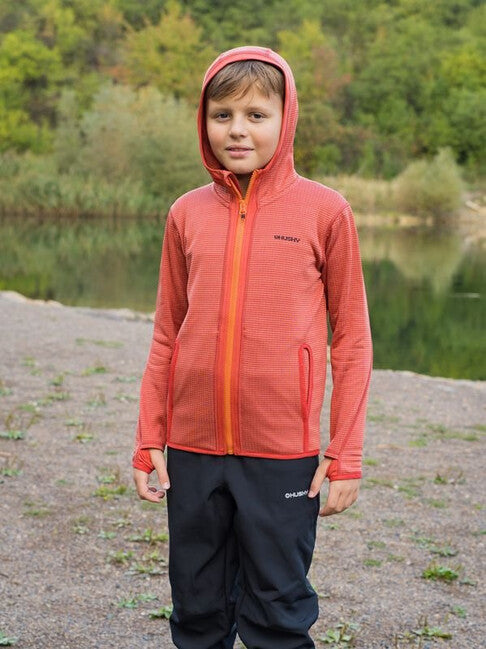 HUSKY Artic Zips K kinder hoodie rot/schwarz blau