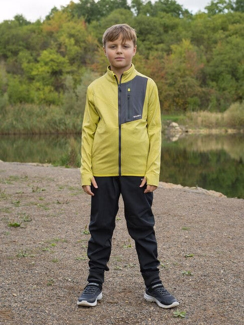HUSKY Ane K Kinder Kapuzenpullover mit Reißverschluss, lime grün