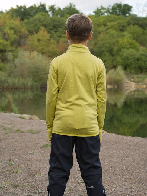 HUSKY Ane K Kinder Kapuzenpullover mit Reißverschluss, lime grün