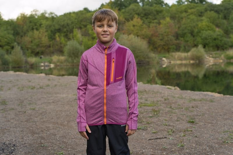 HUSKY Ane K kinder sweatshirt mit reißverschluss magenta
