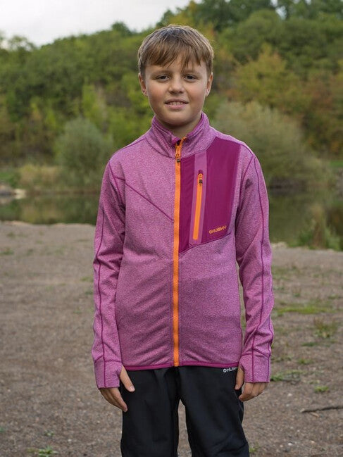 HUSKY Ane K kinder sweatshirt mit reißverschluss magenta