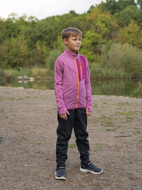 HUSKY Ane K kinder sweatshirt mit reißverschluss magenta