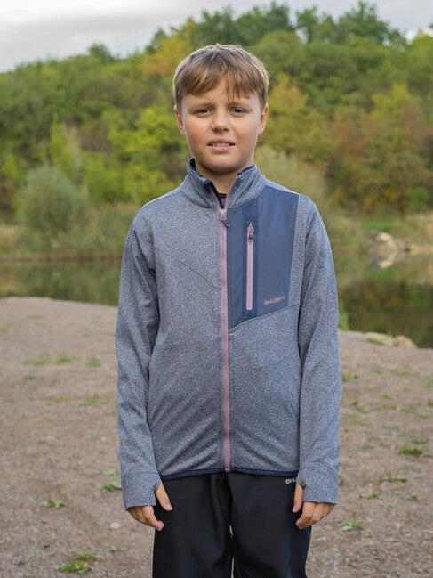 HUSKY Ane K Kinder Kapuzenpullover mit Reißverschluss, dunkelblau