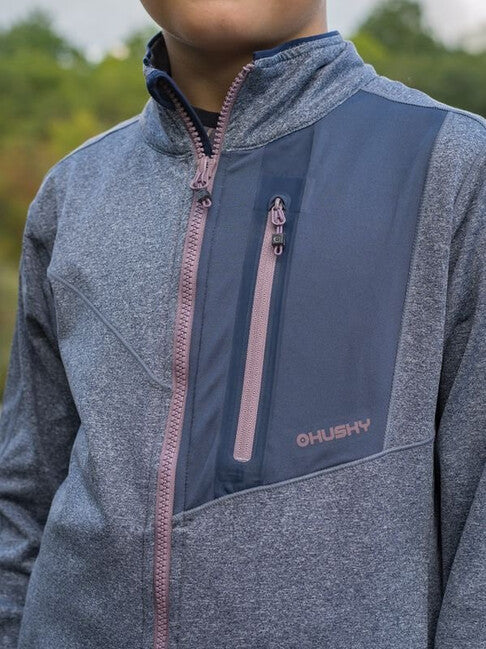 HUSKY Ane K Kinder Kapuzenpullover mit Reißverschluss, dunkelblau