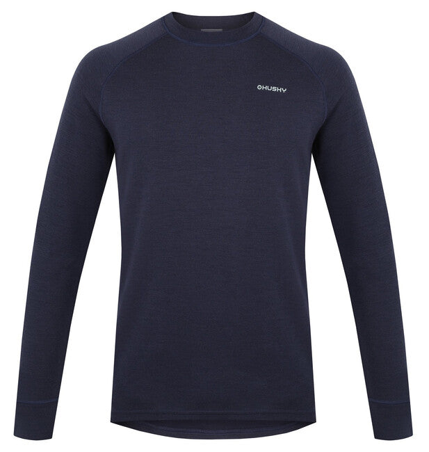 HUSKY Aron men's merino sweatshirt, dk. blue