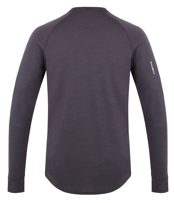 HUSKY Aron Herren-Merino-Sweatshirt, graphite, XXL