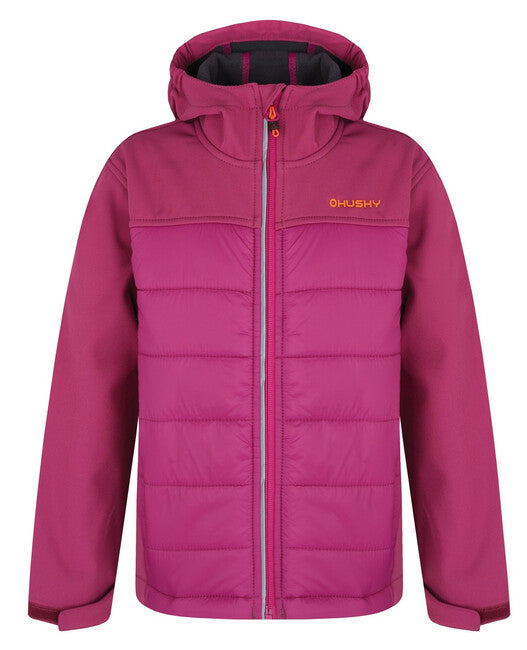 HUSKY Kinder- Softshell plnena Jacke Swany K tmava magenta