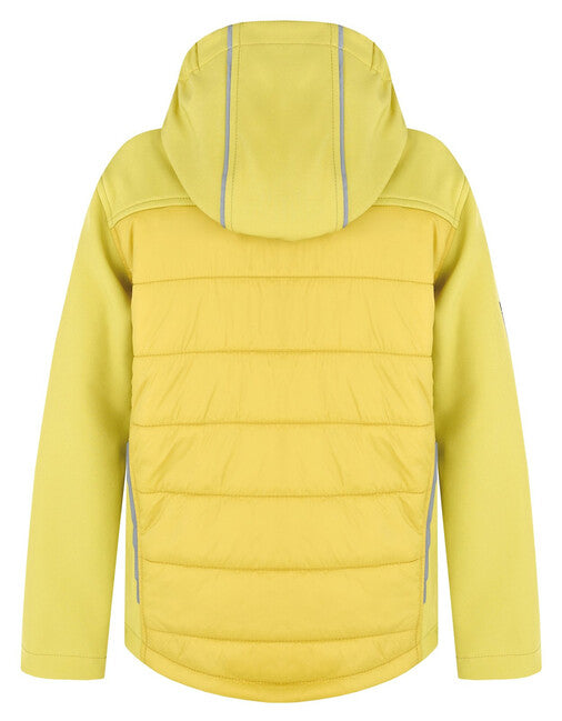 HUSKY Swany K kids' padded softshell jacket, lime green
