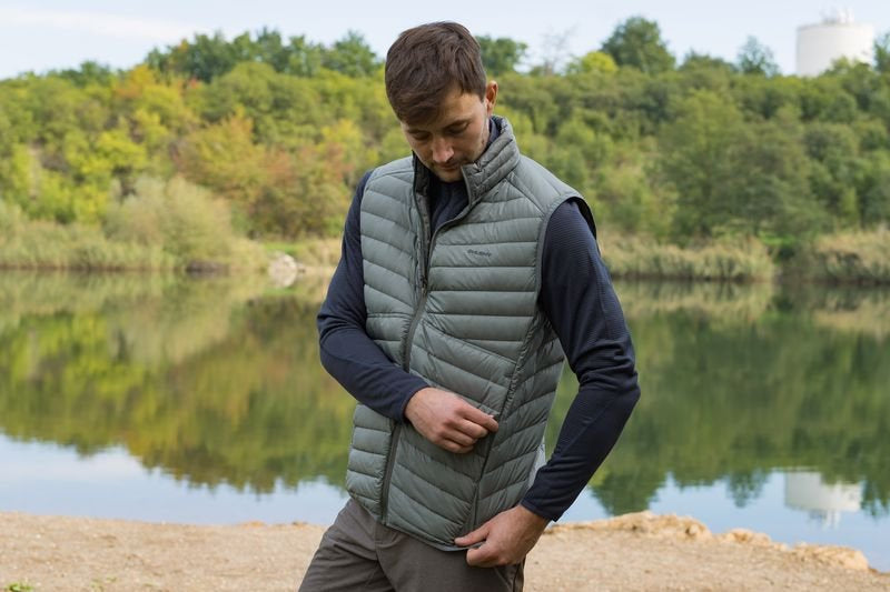 HUSKY Dresles herren daunenweste M ziegel orange