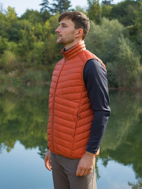 HUSKY Dresles herren daunenweste M ziegel orange
