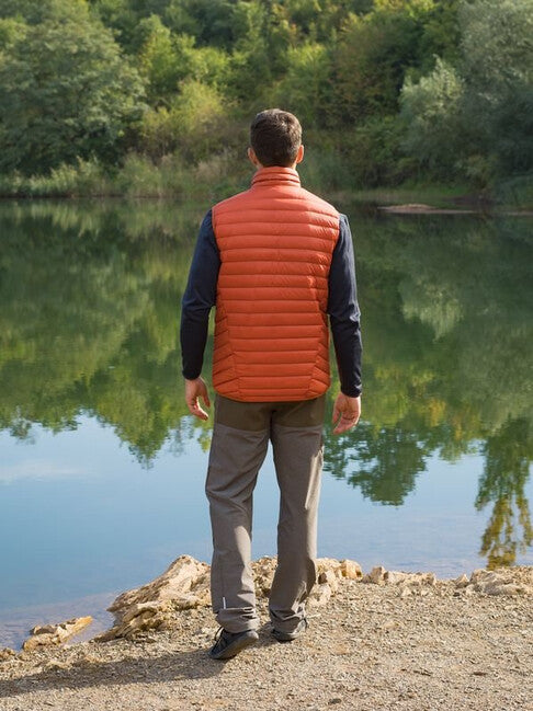 HUSKY Dresles herren daunenweste M ziegel orange