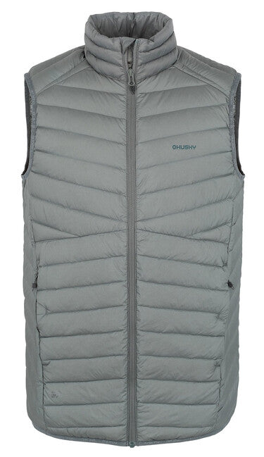 HUSKY Dresles herren daunenweste M dk. grau grün
