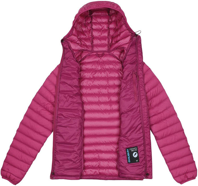 HUSKY Dreeser women's down jacket, dark magenta