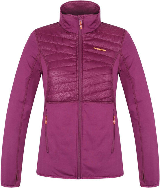 HUSKY Airy Damen-Sweatshirt mit Reißverschluss, bordeaux