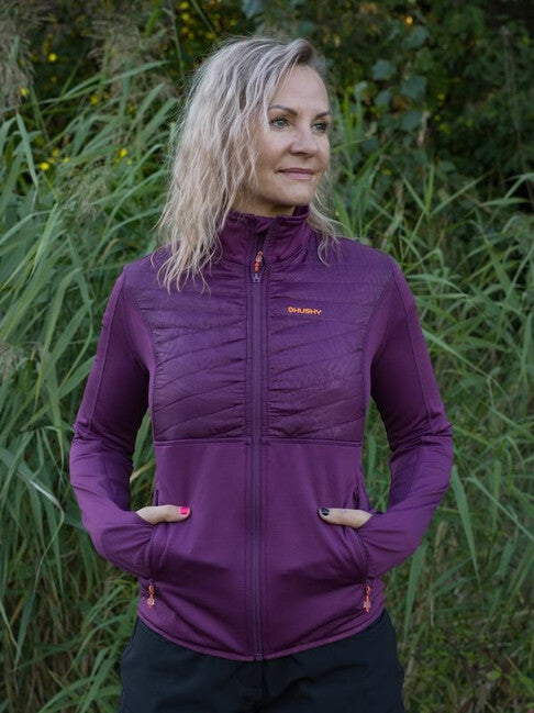 HUSKY Airy Damen-Sweatshirt mit Reißverschluss, bordeaux