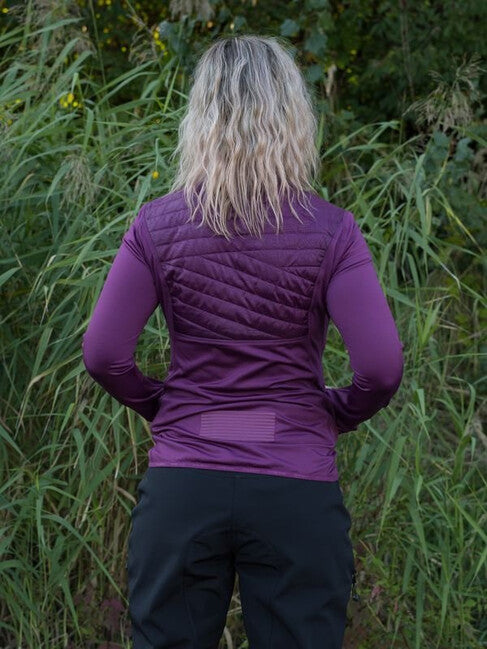 HUSKY Airy Damen-Sweatshirt mit Reißverschluss, bordeaux
