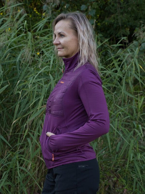 HUSKY Airy Damen-Sweatshirt mit Reißverschluss, bordeaux