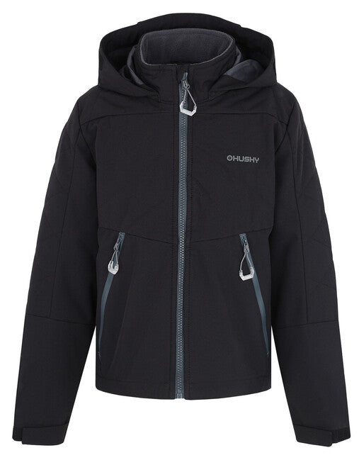 HUSKY Salex K kinder softshelljacke, schwarz