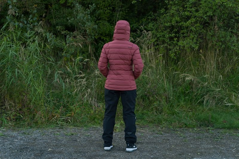 HUSKY Donnie Damen-Daunenjacke, bordo