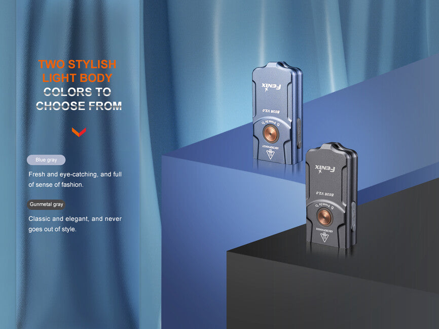 Fenix E03R V2.0 wiederaufladbare taschenlampe, blau
