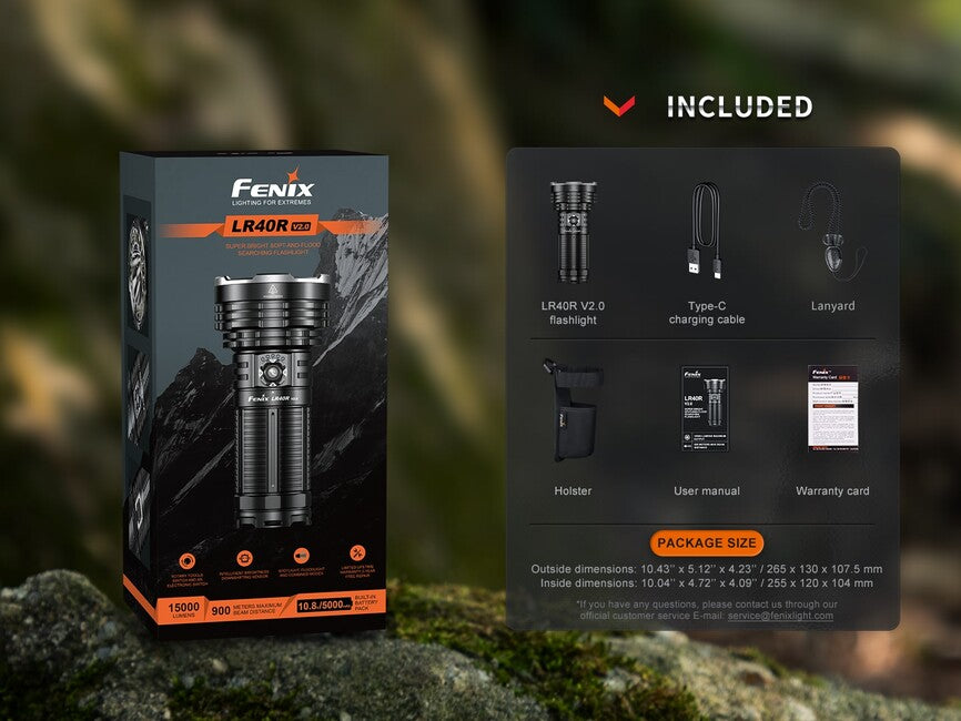 Fenix LR40R V2.0 Wiederaufladbare LED-Lampe