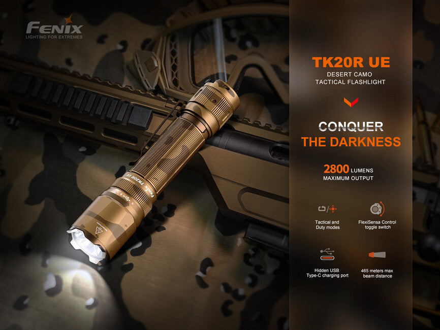 Fenix TK20R UE taktische wiederaufladbare taschenlampe – tropisches Grün