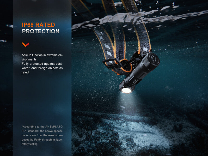 Fenix HM61R Amber V2.0 Stirnlampe, aufladbar
