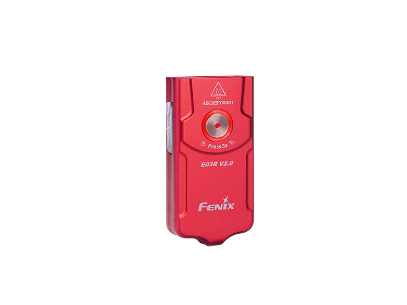 Fenix E03R V2.0 wiederaufladbare Taschenlampe GE, rot