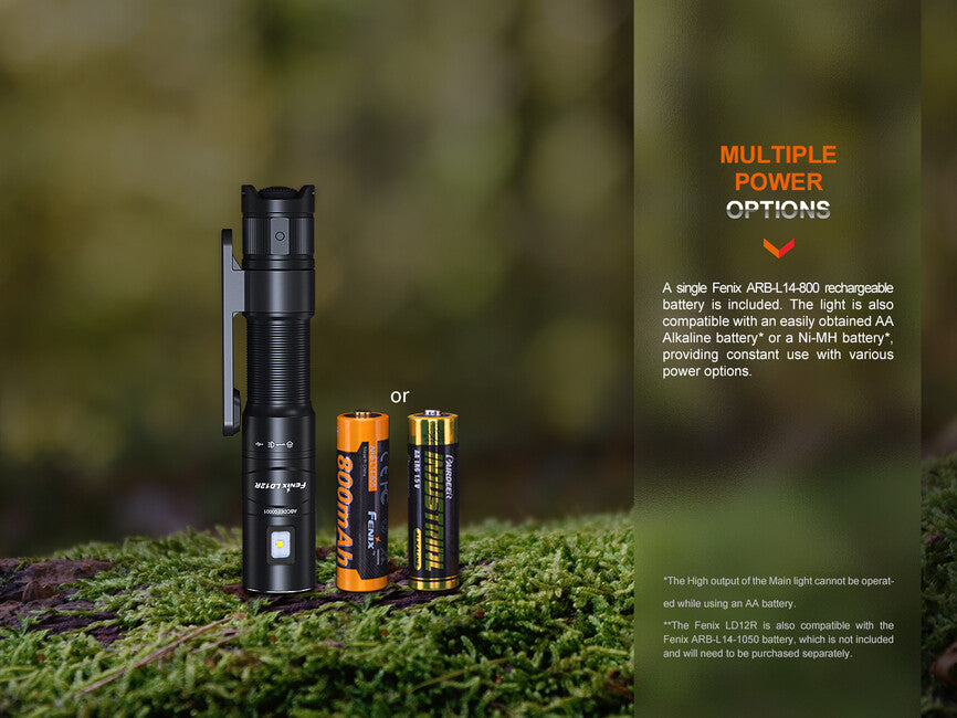 Fenix LD12R wiederaufladbare led-taschenlampe