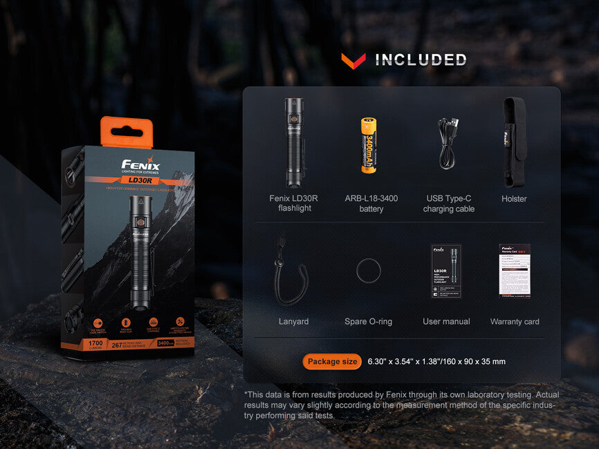 Fenix LD30R wiederaufladbare led-taschenlampe