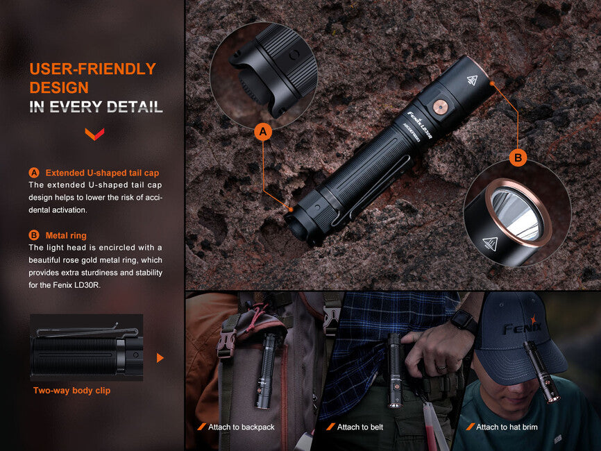 Fenix LD30R wiederaufladbare led-taschenlampe