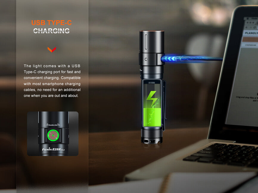 Fenix E28R V2.0 wiederaufladbare taschenlampe