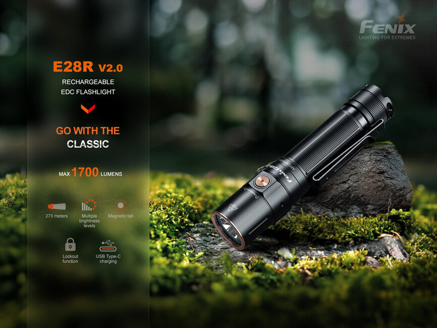 Fenix E28R V2.0 wiederaufladbare taschenlampe