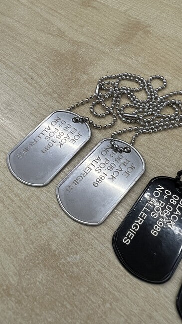 O&T Gravur von Dog Tags