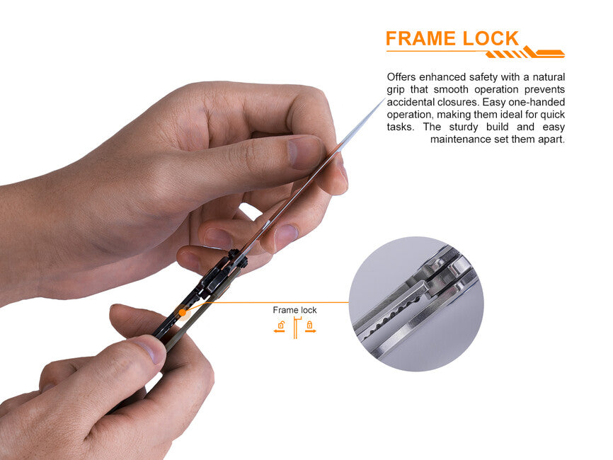 Ruike P801 messer - orange