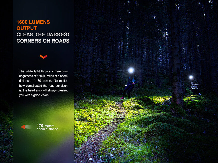 Fenix HM65R-T V2.0 Rechargeable Headlamp, Nebula