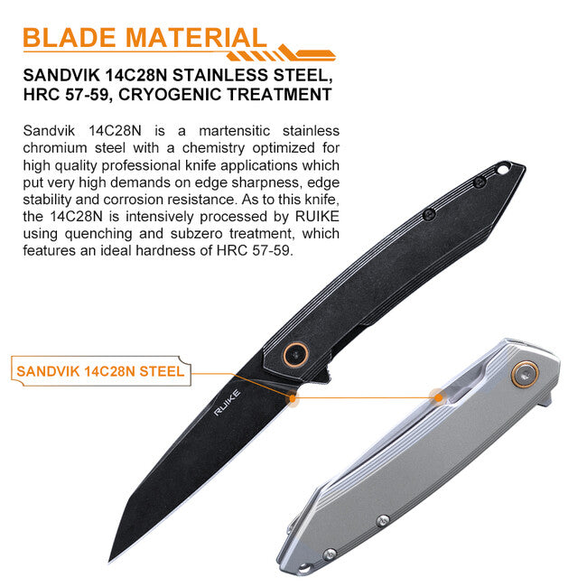 Ruike P831S messer silber