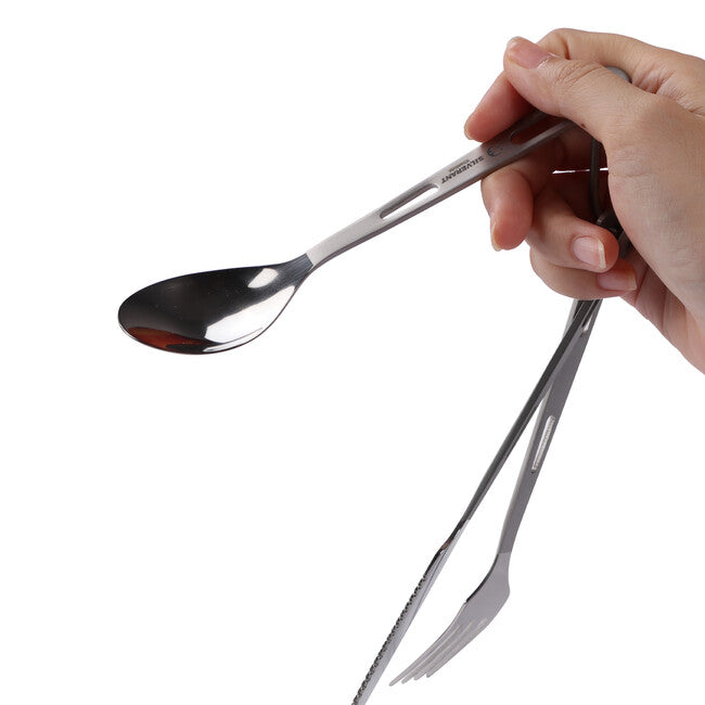 Silverant Titanium Besteck mit sandgestrahltem Griff