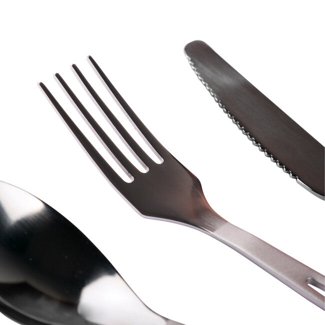 Silverant Titanium Besteck mit sandgestrahltem Griff