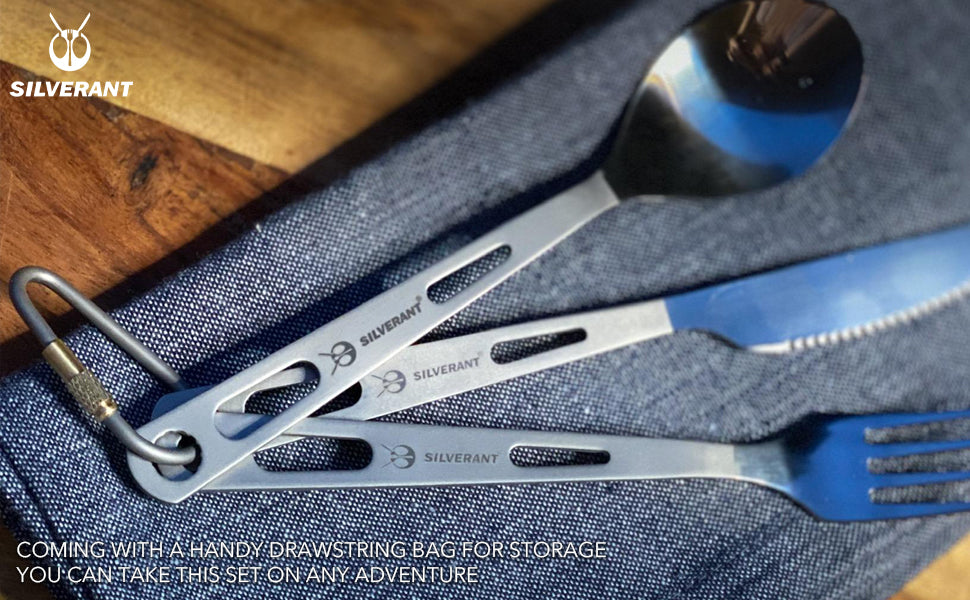 Silverant Titanium Besteck mit sandgestrahltem Griff