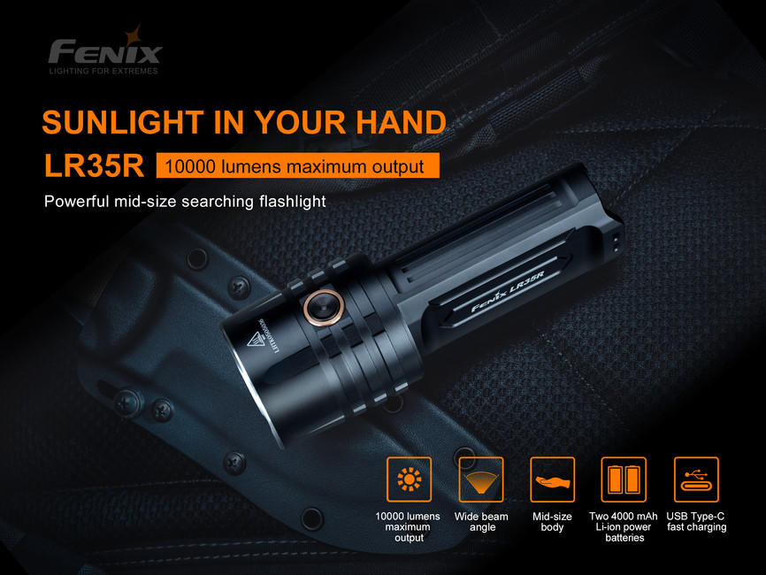 Fenix LR35R Aufladbare taschenlampe