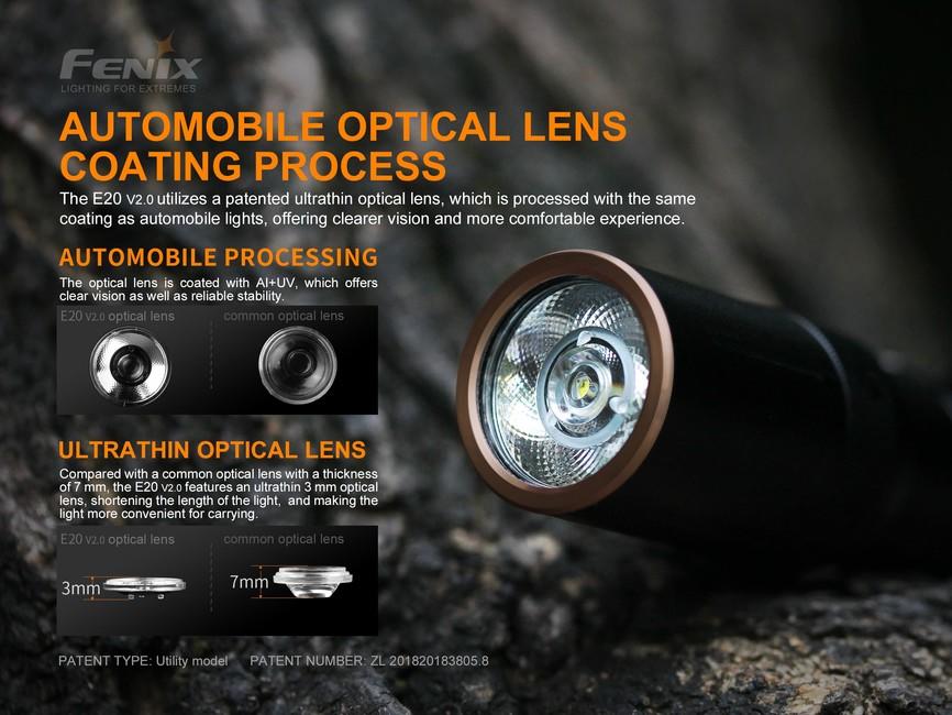 Fenix E20 V2.0 taschenlampe