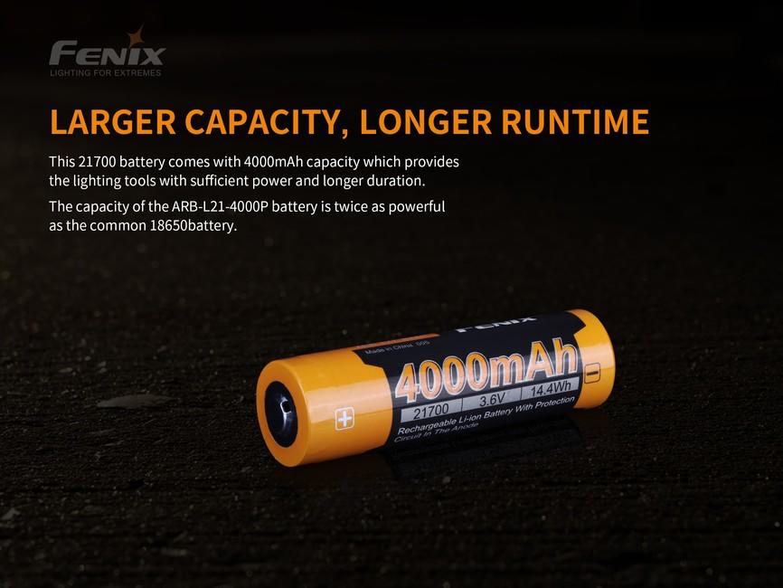 Fenix 21700 4000 mAh Li-Ion Akku