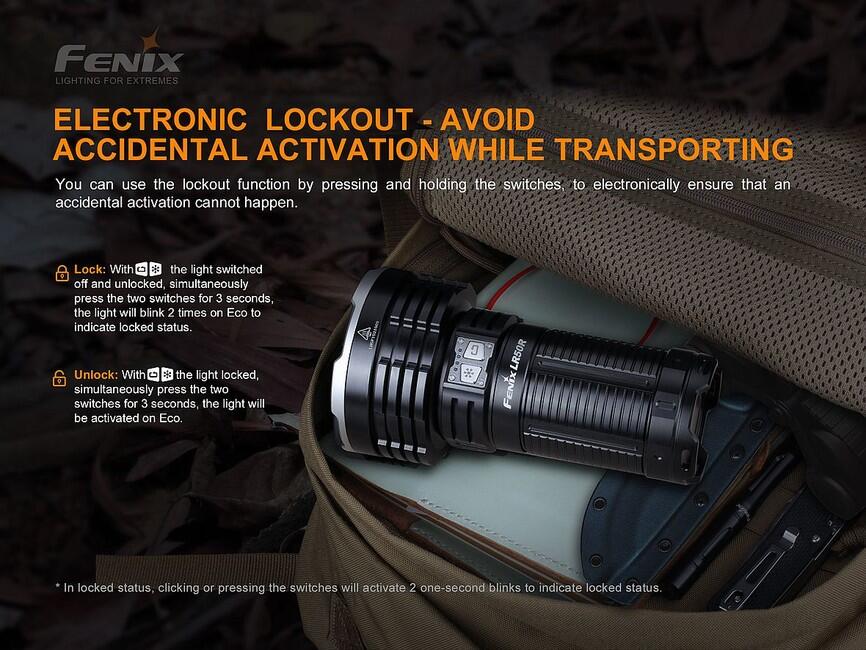 Fenix LR50R ultrastarke taschenlampe