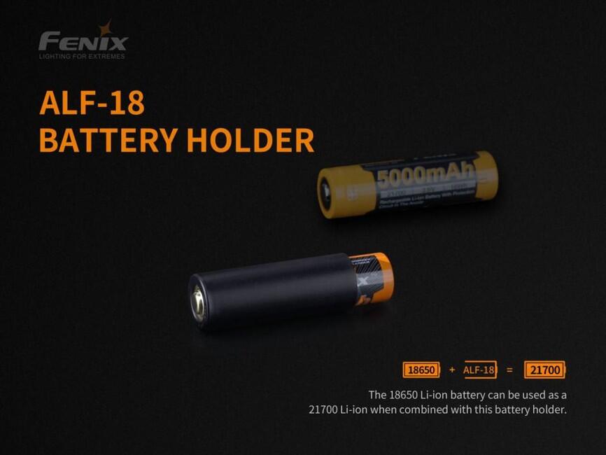 Fenix ALF-18 batteriehalter für akku 21700