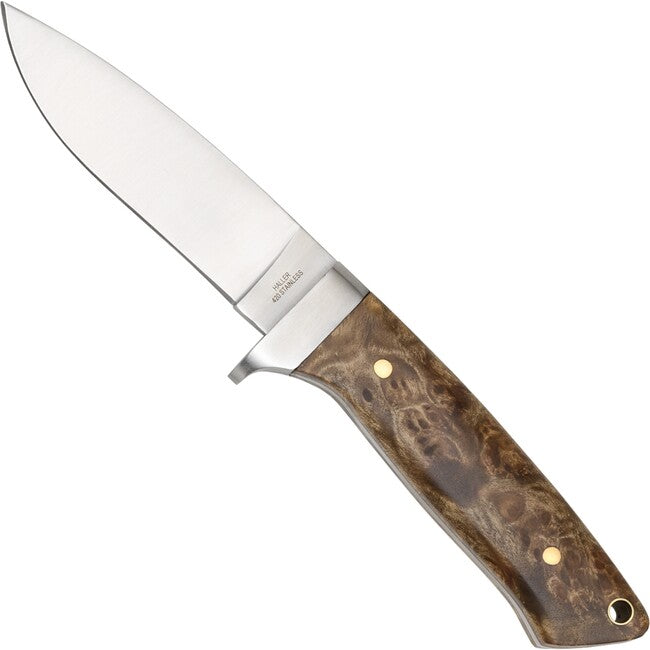 Haller Jagd feststehendes Klingenmesser, wurzelholz